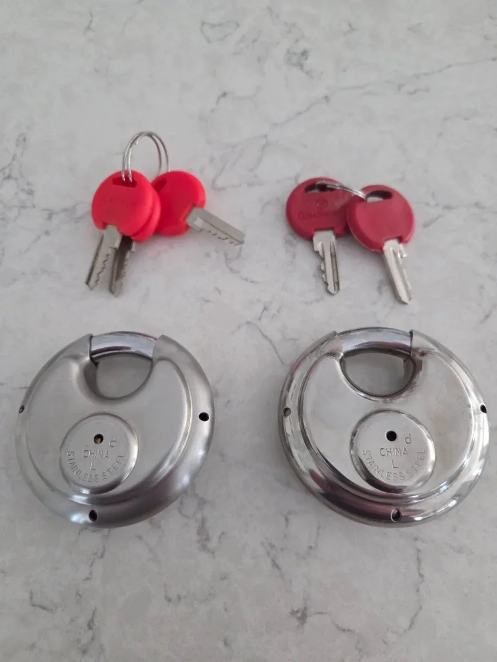 Stainless Steel Keyed Discus Padlocks-Storage Unit